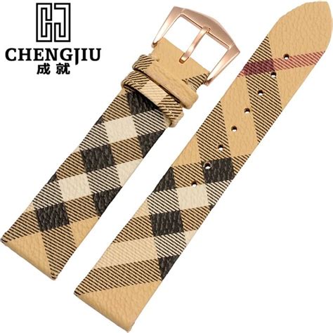 genuine burberry watch straps|burberry leather watch strap.